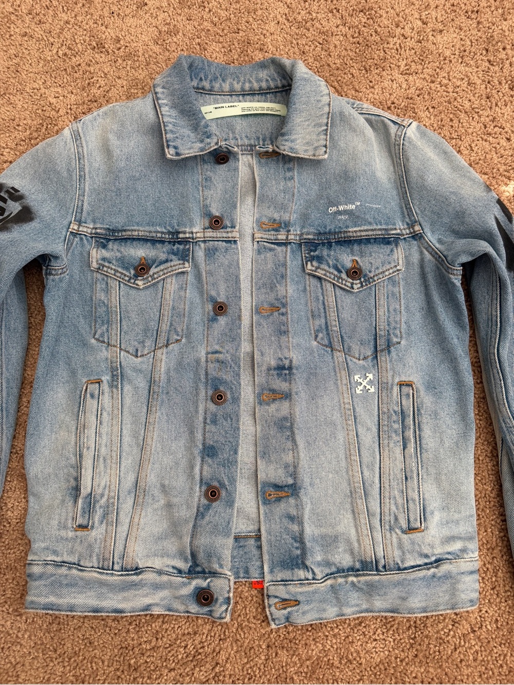 Off-White Light Wash Denim Jacket